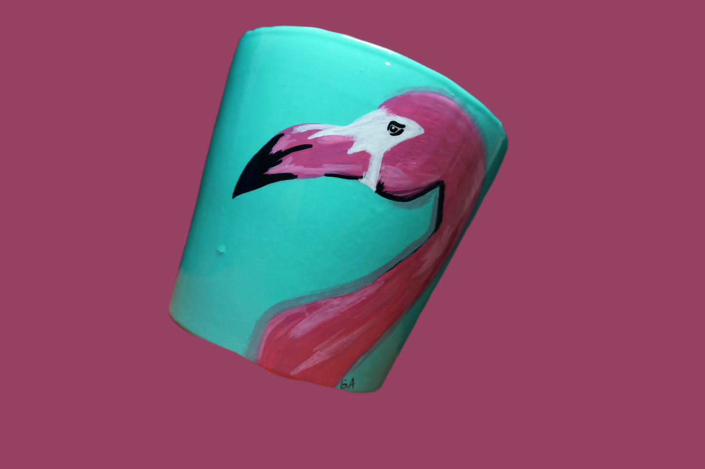 Flamingo pot