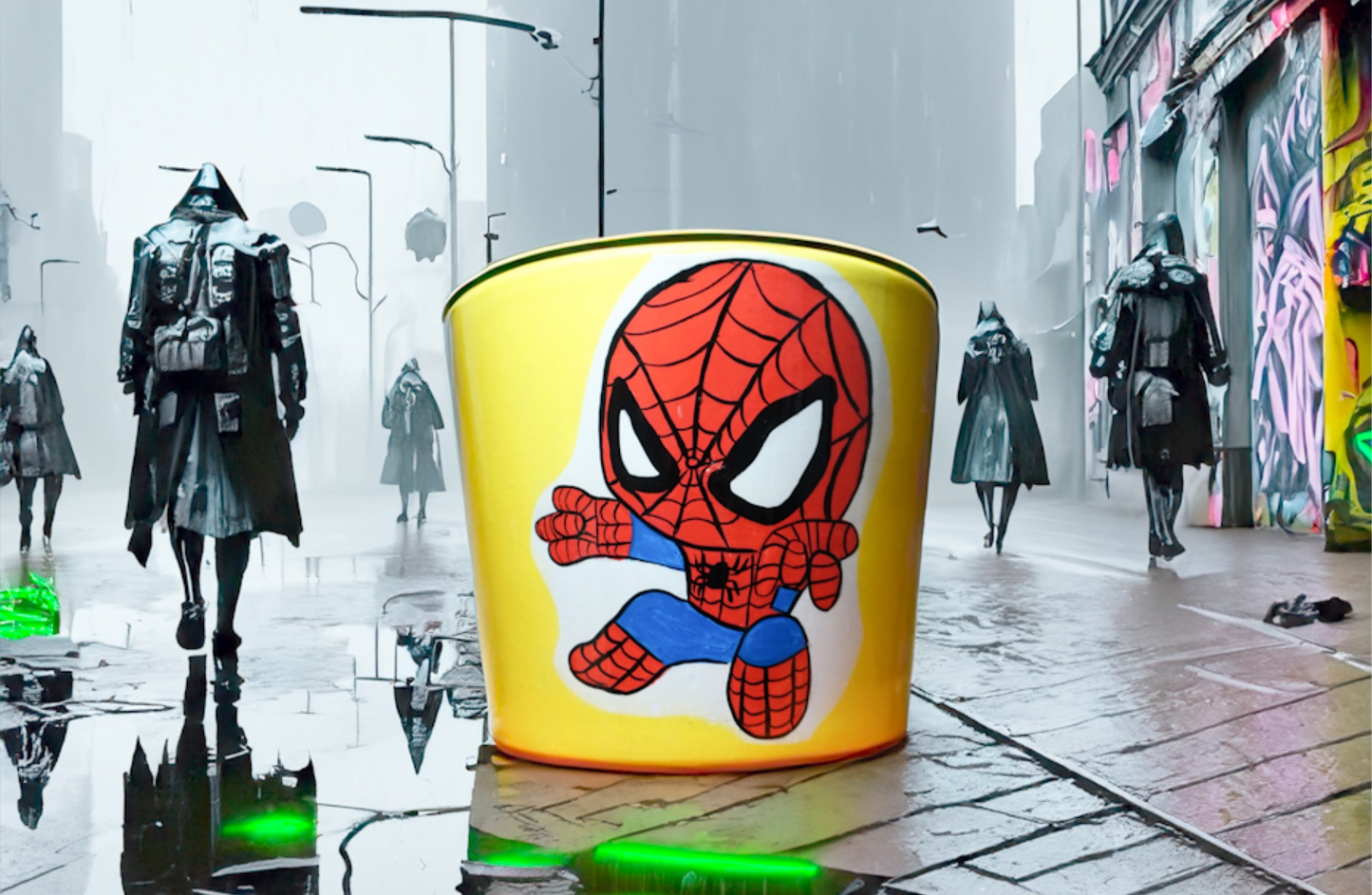 Spider-Man flower pot